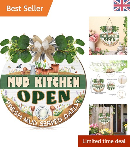 Whimsical mud kitchen - kitchen, open