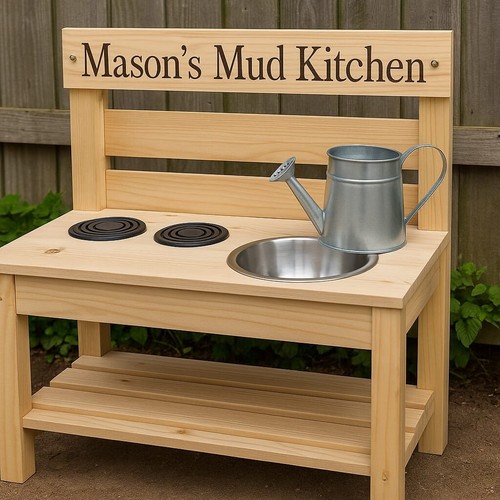 Personalised mud kitchen play - kitchen,