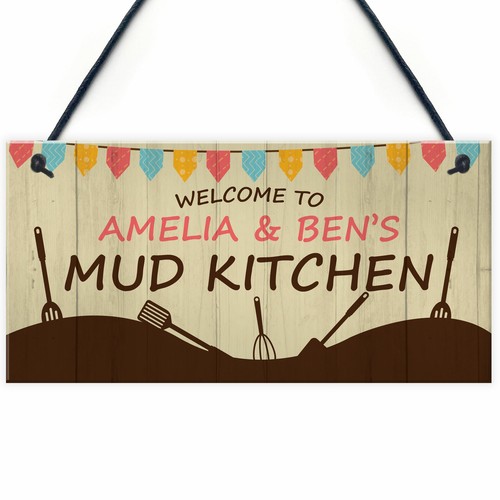 Personalised mud kitchen - personalised,
