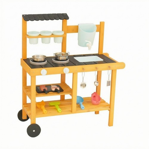 Wooden mud kitchen play stand - play,