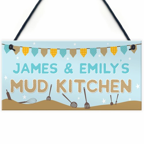 Personalised name mud kitchen - personalised,
