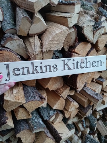 Personalised mud kitchen - , sign